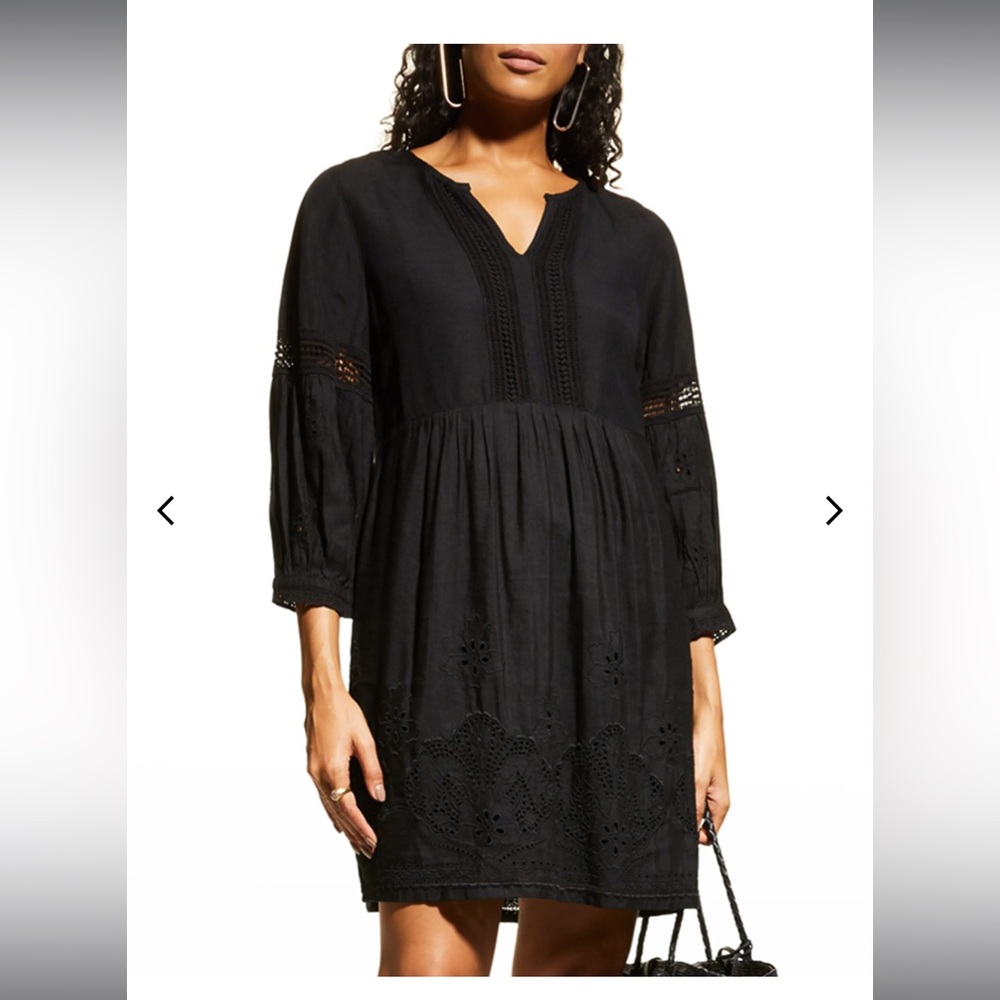 Tommy Bahama St. Lucia Split-Neck Dress w/ Lace
